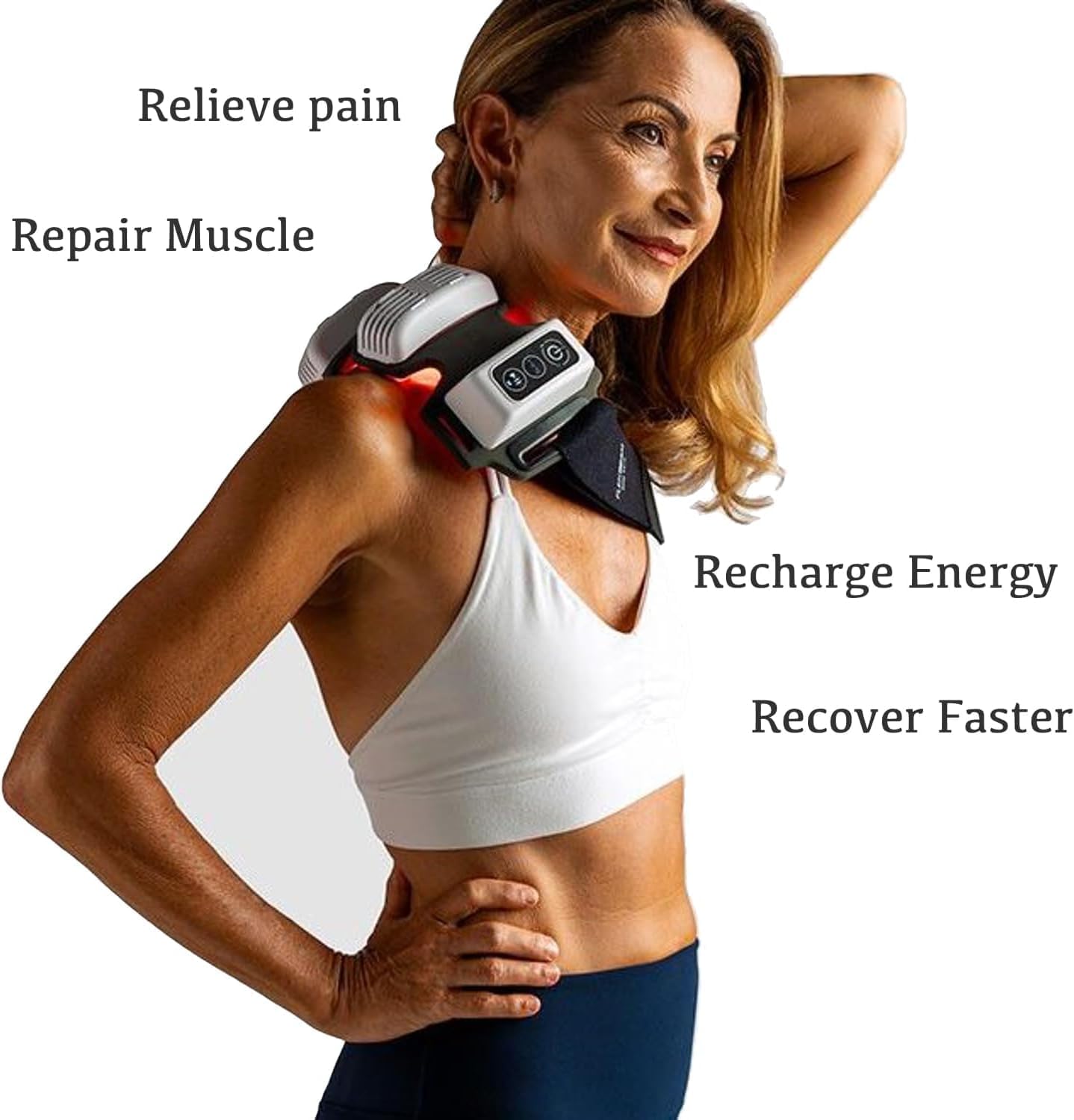 FlexBeem - The Revolutionary Recovery Device. Flexible LLLT Device for Back Neck Shoulders Knees Elbows
