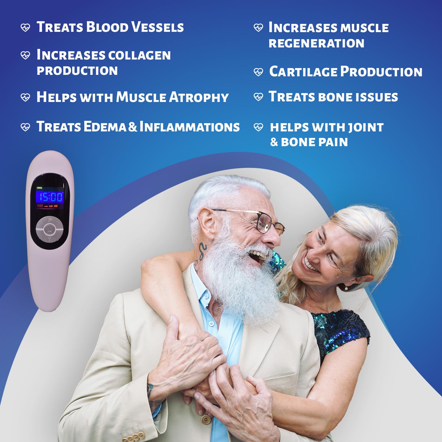 NRO® 210mW CE Certified LLLT for Pet/Men/Women Light Therapy Pain Relief Device for Muscle&Joints with 12X650 + 808nm with 3D Massage Ball