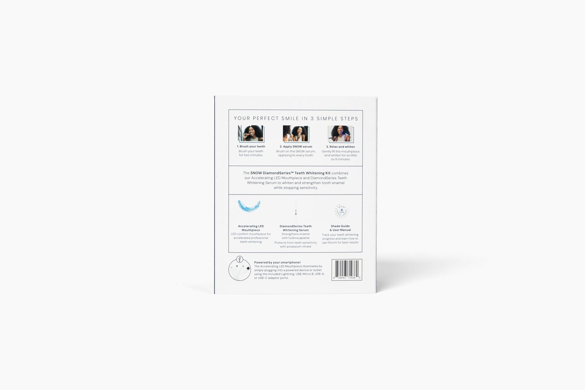 Snow Teeth Whitening Kit - Diamond Kit,Teeth Whitener System, 3 Whitening Wands