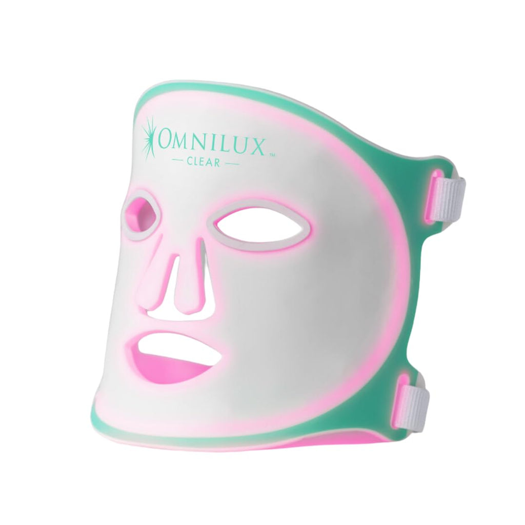 Omnilux Clear Dermatologist-recommended blue and red light therapy mask with clinically-proven results for acne. FDA cleared and CE certified