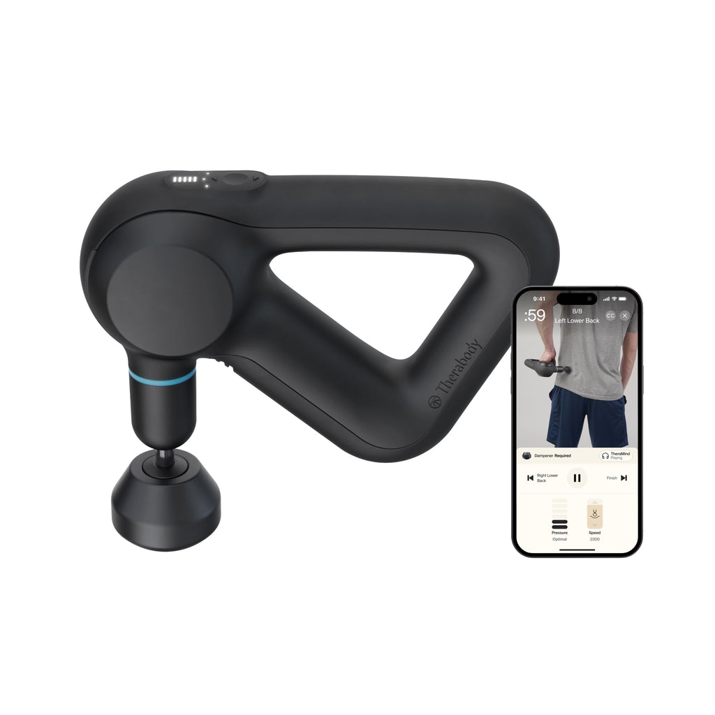 Theragun Prime Quiet Percussion Massage Gun for Deep Tissue Muscle Pain Relief, Portable Neck and Back Pain Relief, Handheld Electric Massager