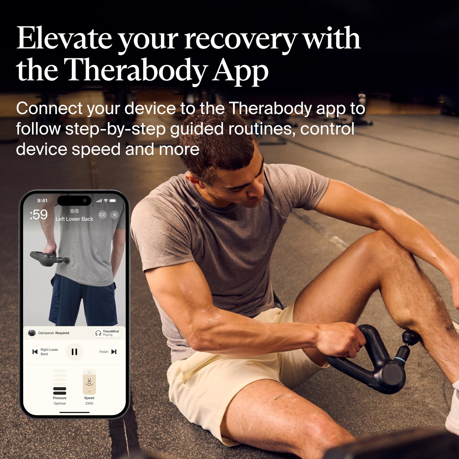 Theragun Prime Quiet Percussion Massage Gun for Deep Tissue Muscle Pain Relief, Portable Neck and Back Pain Relief, Handheld Electric Massager