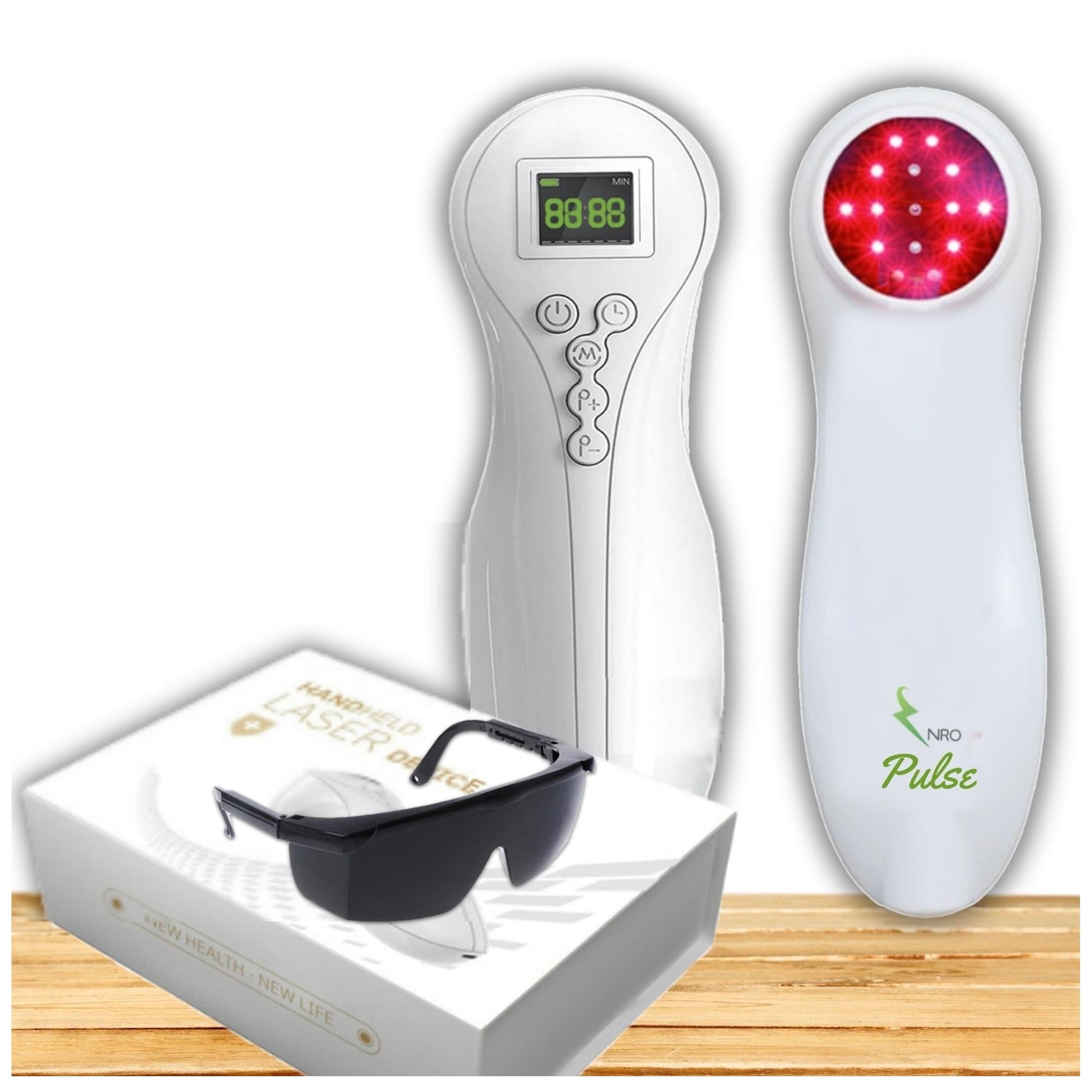 NRO® 600mW CE-UK/EU Certified Cold Laser Therapy Pain Relief Device LLLT Red Light Portable Handheld Unit for Men,Women and Pets 12x650nm+3x808nm and Pulse Feature for Deeper Healing