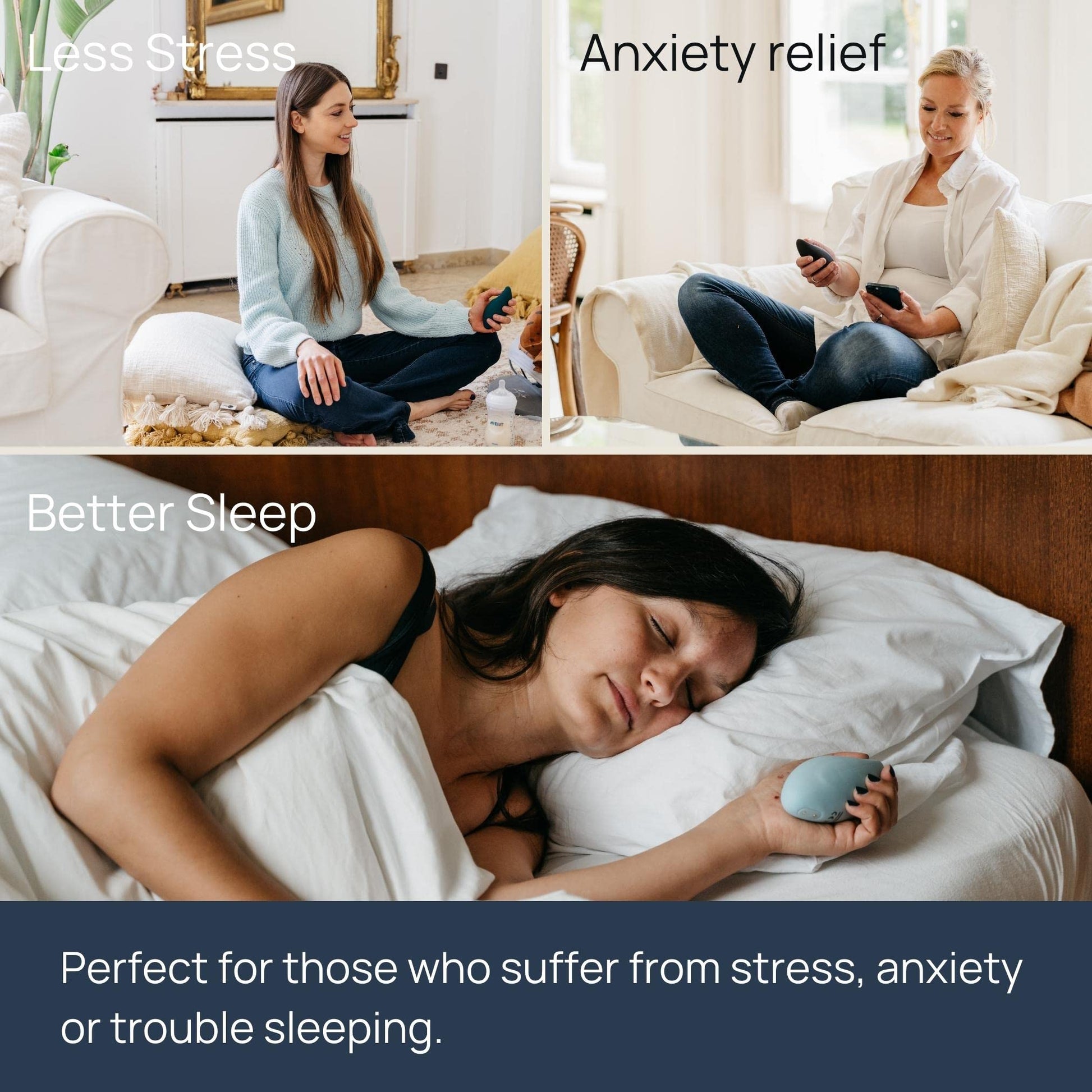Moonbird Breathing and Sleep Coach - USB Rechargeable, Wireless, Waterproof