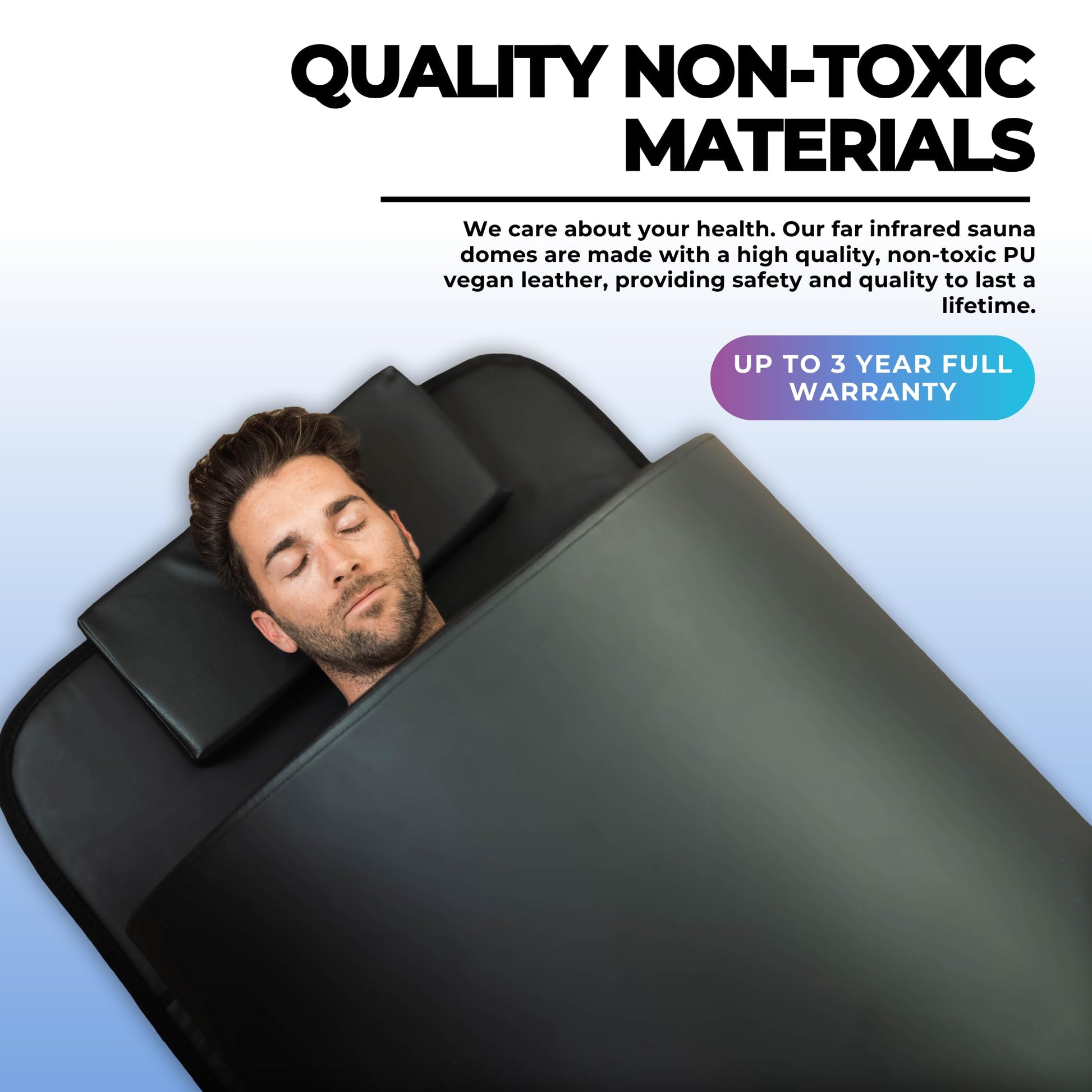 1Love Luxor Pro XL Far Infrared Sauna Dome | 1 Person Round Black Sauna | 1200W/110V Power | 10 Minute Preheat | Wood and Stones with Therapeutic Stones