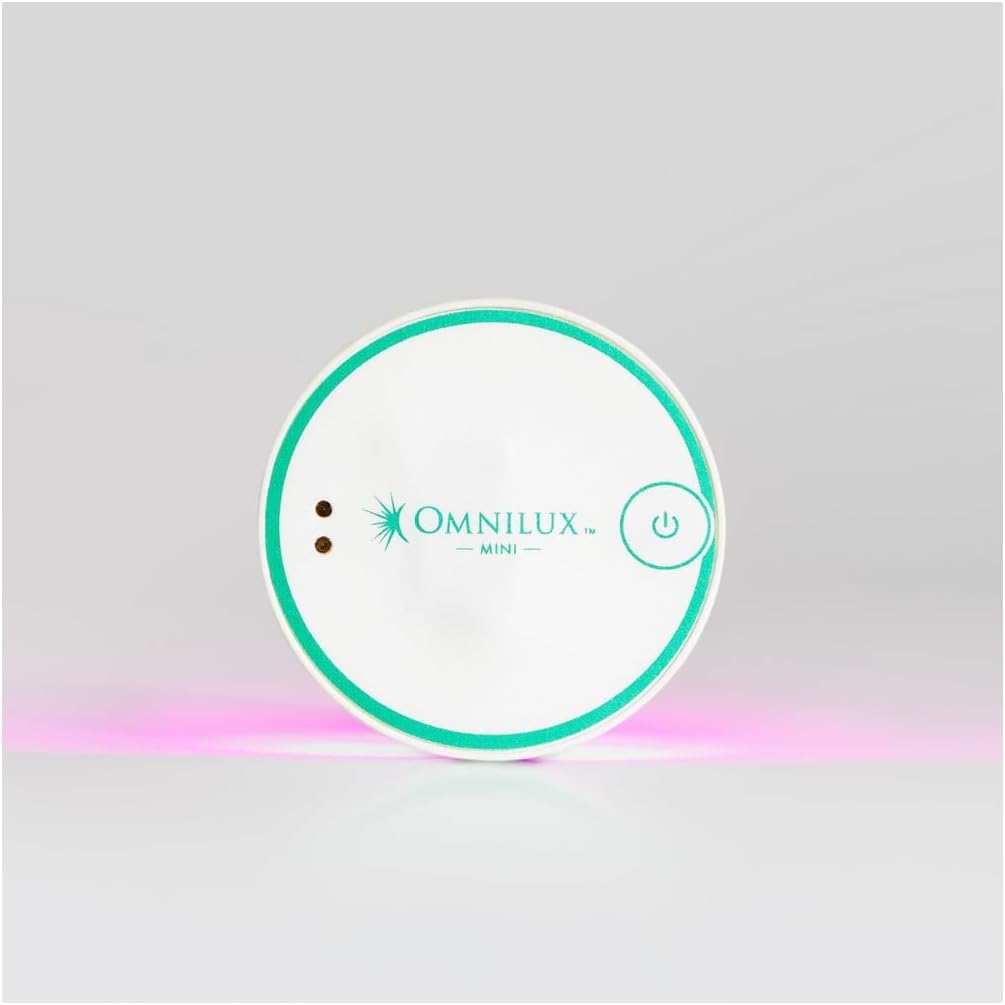 Omnilux Blemish Eraser. Dermatologist-Endorsed Blue and Red Light Therapy Mini Device for Breakouts While Soothing Inflammation and Redness.